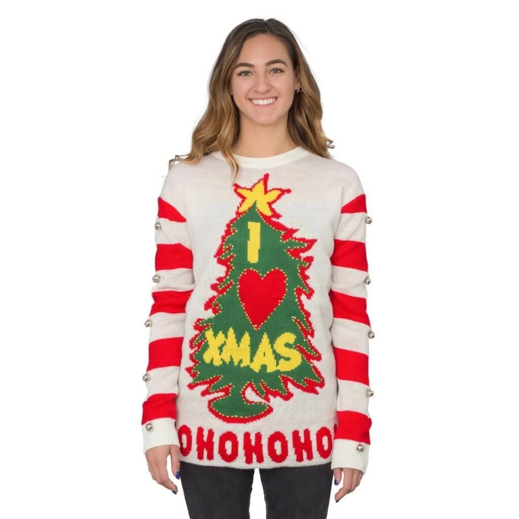 Costume Agent Sweaters & Sweatshirts I Love Xmas Light Up And Bells Christmas Sweater 6 Costume Agent Sweaters & Sweatshirts I Love Xmas Light Up And Bells Christmas Sweater