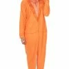 Underboss Dumb And Dumber Orange Tuxedo One Piece Pajama With Top Hat Pajamas / Underwear
