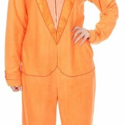 Underboss Dumb And Dumber Orange Tuxedo One Piece Pajama With Top Hat Pajamas / Underwear
