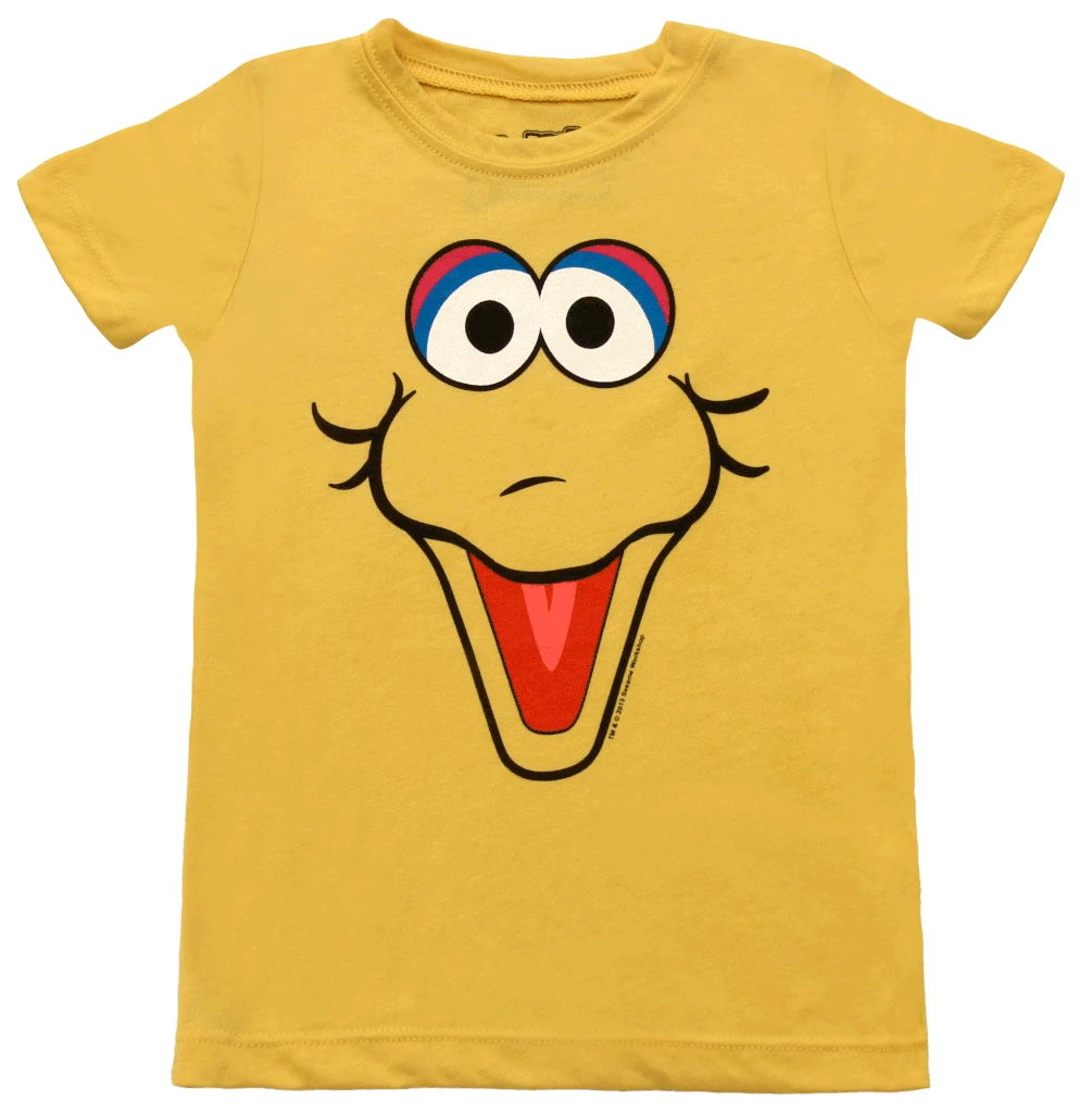 Mighty Fine Sesame Street Big Bird Face T-shirt Shirts / Tops 3 Mighty Fine Sesame Street Big Bird Face T-shirt Shirts / Tops