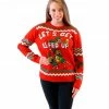 Costume Agent Sweaters & Sweatshirts Let's Get Elfed Up Drunken Elves Ugly Christmas Xmas Sweater 1 Costume Agent Sweaters & Sweatshirts Let's Get Elfed Up Drunken Elves Ugly Christmas Xmas Sweater