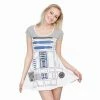 Mighty Fine Sci-Fi / Fantasy / Horror I Am R2-D2 Robot Costume Skater Dress 2 Mighty Fine Sci-Fi / Fantasy / Horror I Am R2-D2 Robot Costume Skater Dress