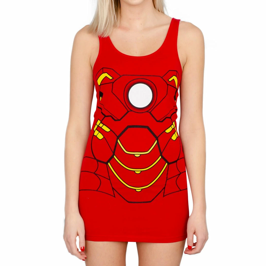 Signorelli Dresses / Leggings Iron Man Costume Tunic Tank Dress 3 Signorelli Dresses / Leggings Iron Man Costume Tunic Tank Dress