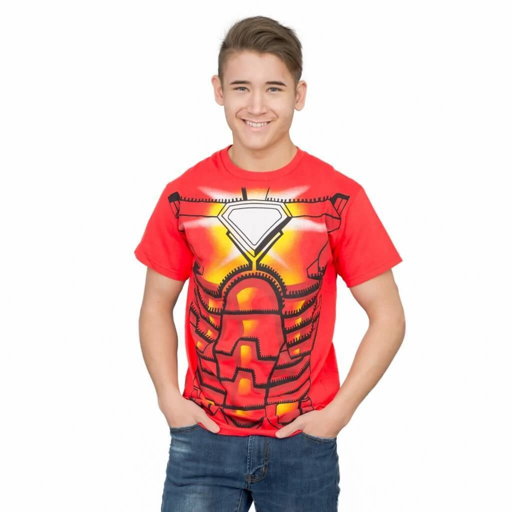 Mad Engine Iron Man Red Costume T-shirt Men's Shirts 4 Mad Engine Iron Man Red Costume T-shirt Men's Shirts