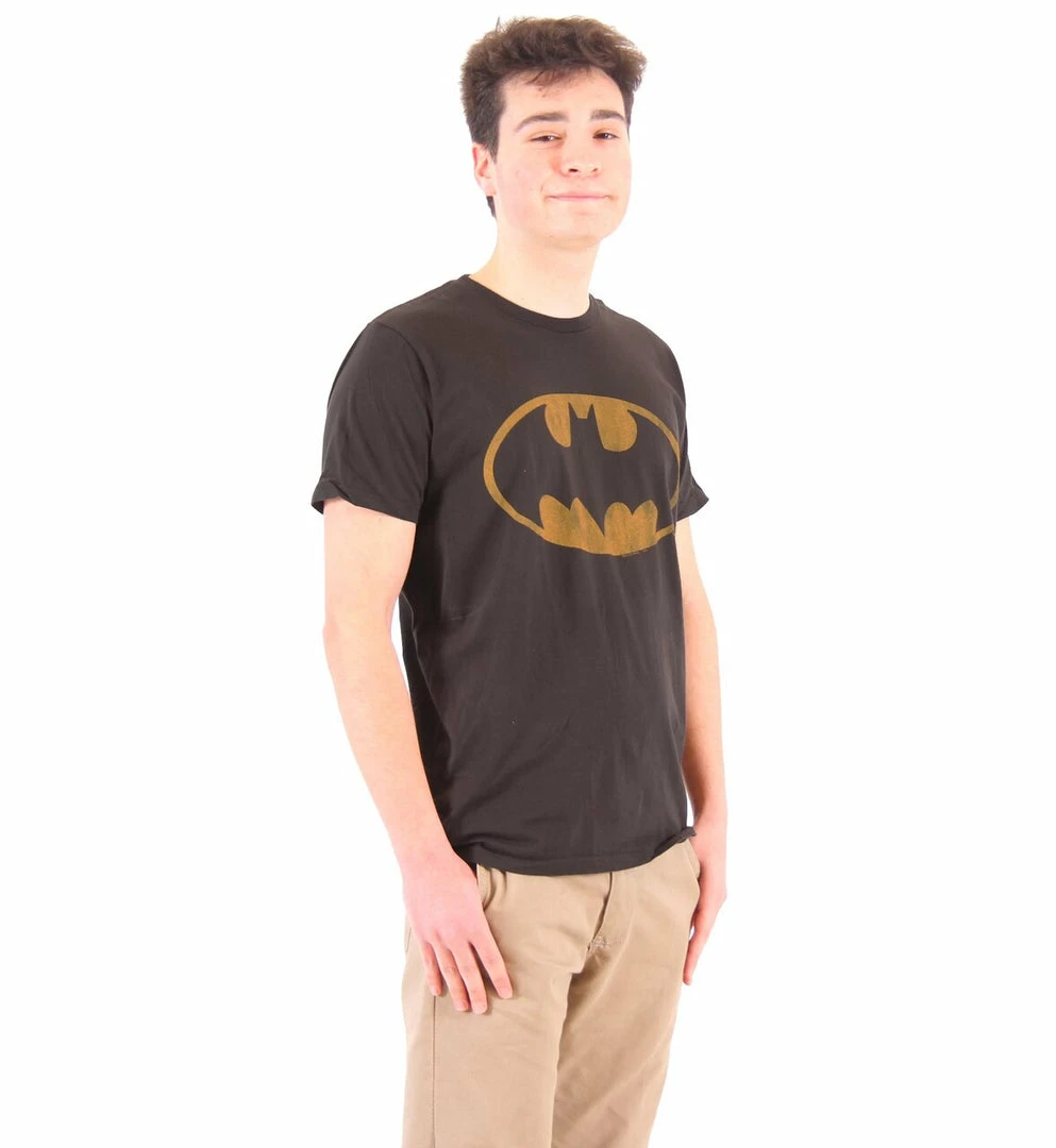 Junk Food Batman Distressed Logo T-shirt 4 Junk Food Batman Distressed Logo T-shirt