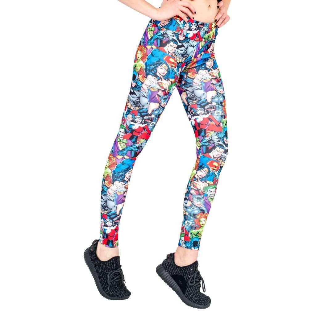 Underboss Justice League Mob Scene Leggings 3 Underboss Justice League Mob Scene Leggings