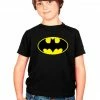 Trevco Youth Shirts Batman Yellow Logo Youth T-shirt