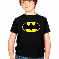 Trevco Youth Shirts Batman Yellow Logo Youth T-shirt