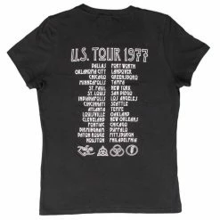 Art Box Women's Shirts Led Zeppelin 1977 American Tour Juniors T-shirt 8 Art Box Women's Shirts Led Zeppelin 1977 American Tour Juniors T-shirt