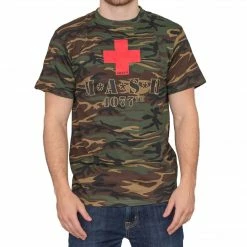 American Classics MASH 4077th Camouflage Red Cross T-Shirt Comedy