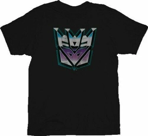 Mighty Fine Shirts / Tops Transformers Evil Decepticon Distressed T-Shirt 3 Mighty Fine Shirts / Tops Transformers Evil Decepticon Distressed T-Shirt