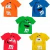 M&M's Candy Silly Character Face Youth T-Shirt Youth Shirts