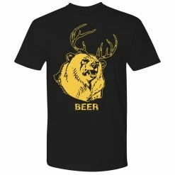 Costume Agent Mac's Bear Deer Beer Black T-shirt TV SHOWS