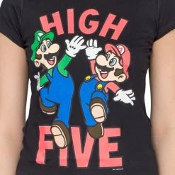 Fifth Sun GAMES Mario & Luigi High Five Sheer T-shirt