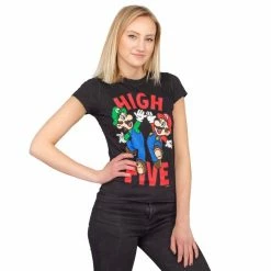Fifth Sun GAMES Mario & Luigi High Five Sheer T-shirt