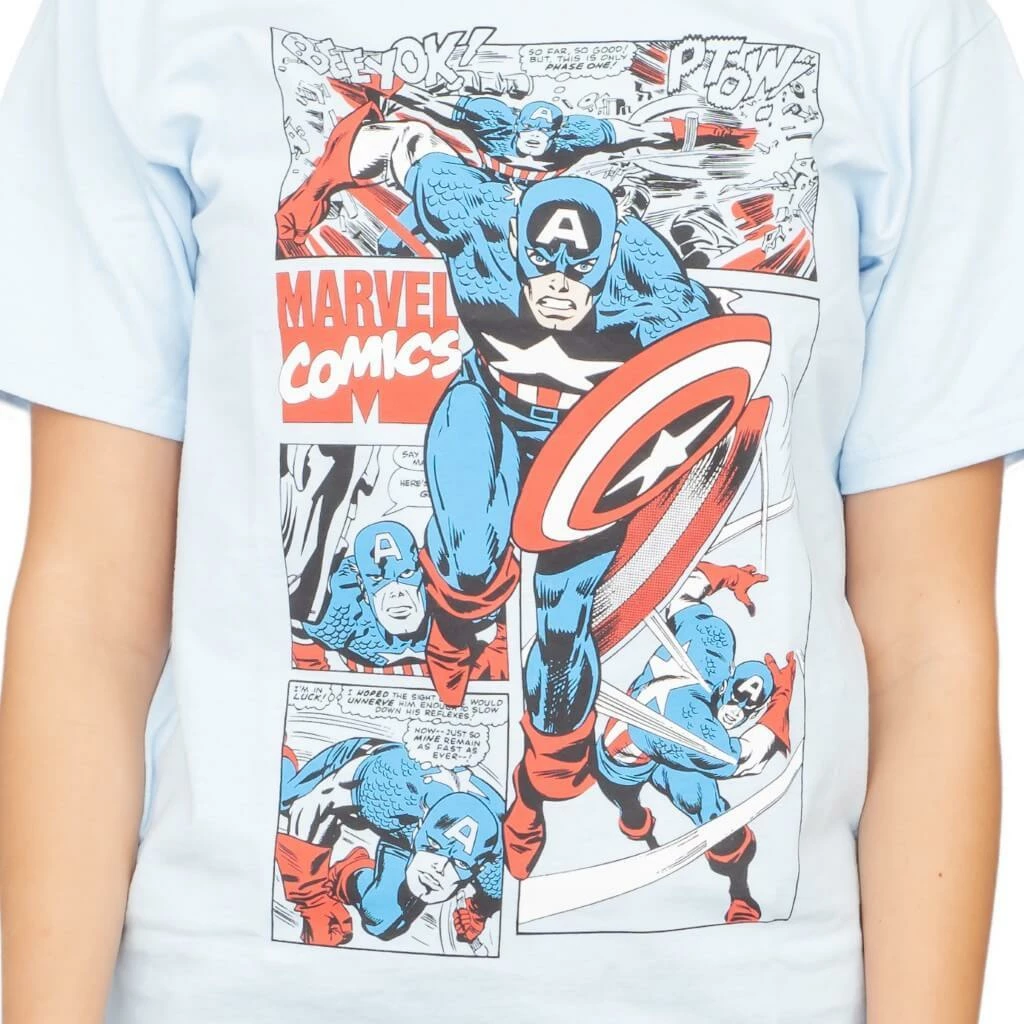 Mighty Fine Marvel Comics Captain America Comic T-Shirt Shirts / Tops 3 Mighty Fine Marvel Comics Captain America Comic T-Shirt Shirts / Tops