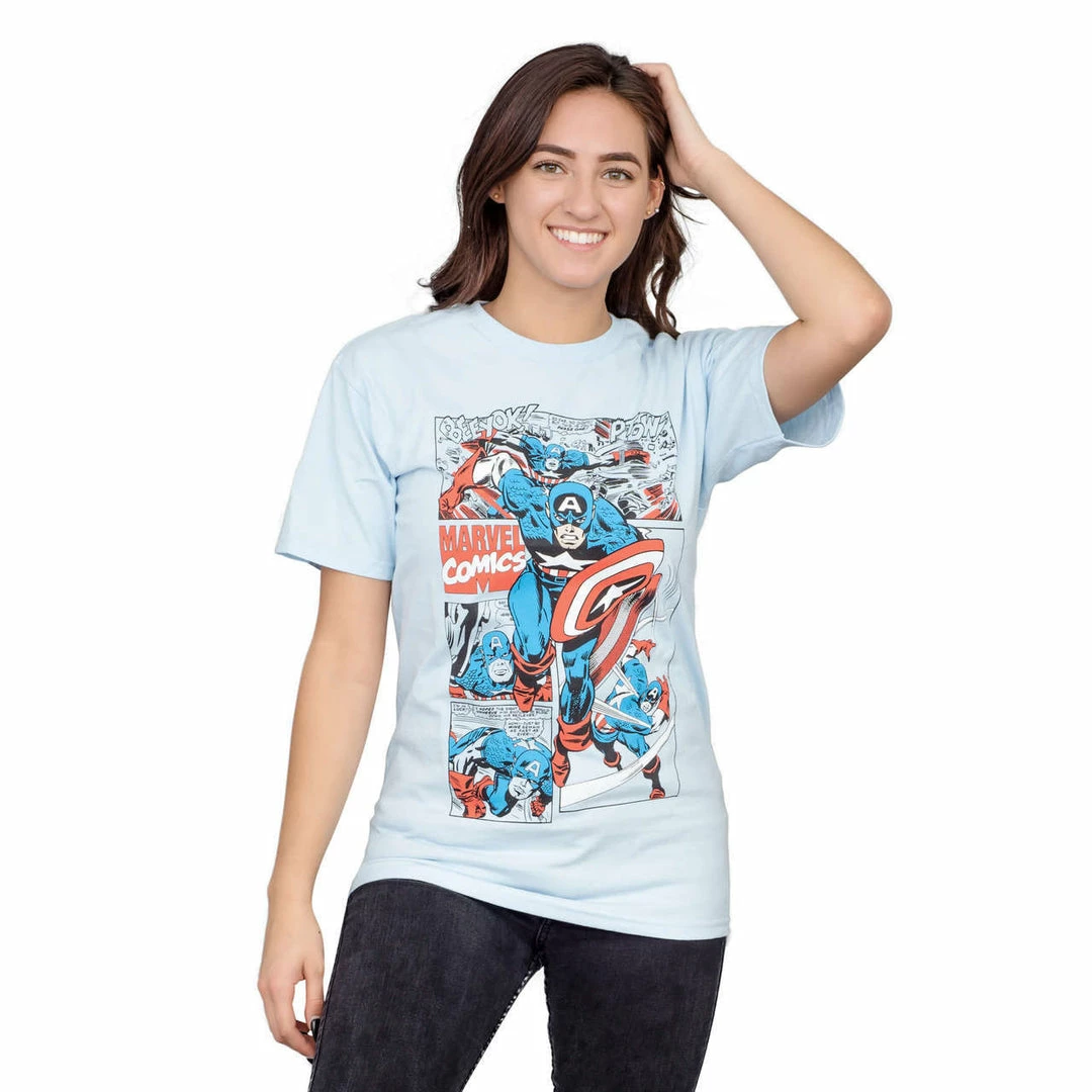 Mighty Fine Marvel Comics Captain America Comic T-Shirt Shirts / Tops 5 Mighty Fine Marvel Comics Captain America Comic T-Shirt Shirts / Tops