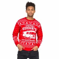 Costume Agent National Lampoon Christmas Vacation Red Eddies Ugly Christmas Sweater 9 Costume Agent National Lampoon Christmas Vacation Red Eddies Ugly Christmas Sweater