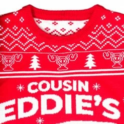 Costume Agent National Lampoon Christmas Vacation Red Eddies Ugly Christmas Sweater 10 Costume Agent National Lampoon Christmas Vacation Red Eddies Ugly Christmas Sweater