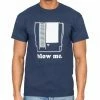 Art Box GAMES Nintendo Blow Me Navy Adult T-shirt
