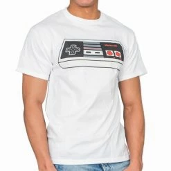 Freeze Nintendo Controller White Adult T-shirt Shirts / Tops