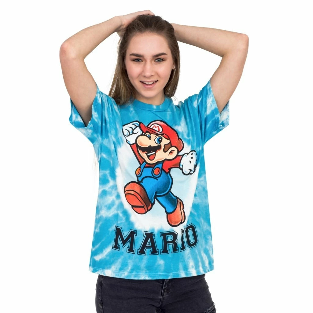 Freeze Nintendo Mario Cheer White Dyed T-shirt 4 Freeze Nintendo Mario Cheer White Dyed T-shirt