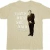 T-Line Shirts / Tops The Office That's What She Said Beige T-Shirt