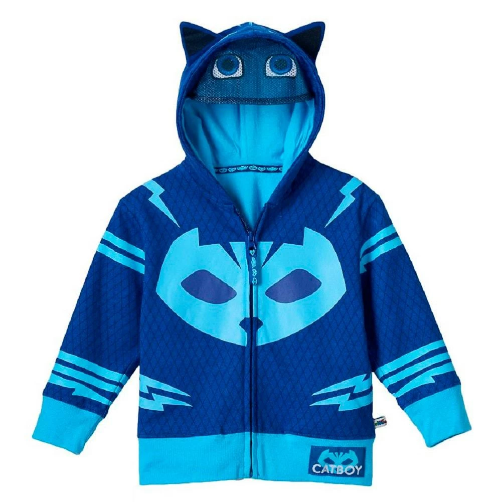 Happy Threads PJ Masks Toddler's Zip-Up Mask Hoodie Hoodies 3 Happy Threads PJ Masks Toddler's Zip-Up Mask Hoodie Hoodies