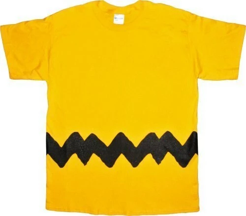 Art Box Peanuts Charlie Brown Costume Adult T-shirt 3 Art Box Peanuts Charlie Brown Costume Adult T-shirt