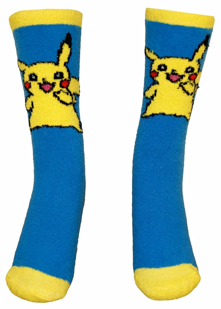 Bioworld Pokemon Pikachu Chenille Socks 3 Bioworld Pokemon Pikachu Chenille Socks