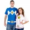 Mighty Fine Power Rangers Costume Adult T-Shirt Shirts / Tops
