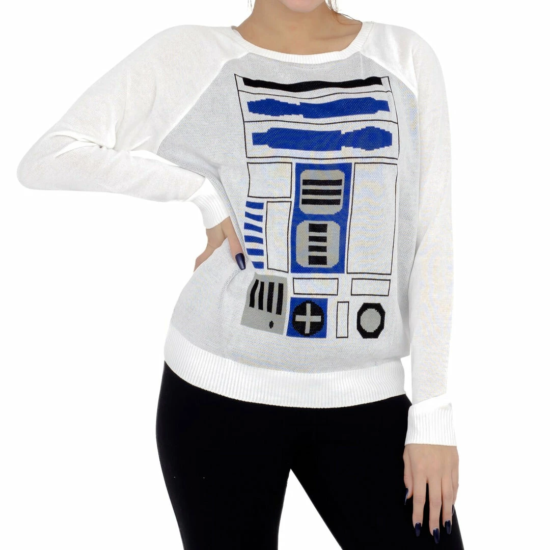 Mighty Fine Sweaters & Sweatshirts R2-D2 Artoo Juniors Sweater 4 Mighty Fine Sweaters & Sweatshirts R2-D2 Artoo Juniors Sweater