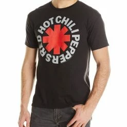 Bravado Merchandise Red Hot Chili Peppers Black T-Shirt Men's Shirts