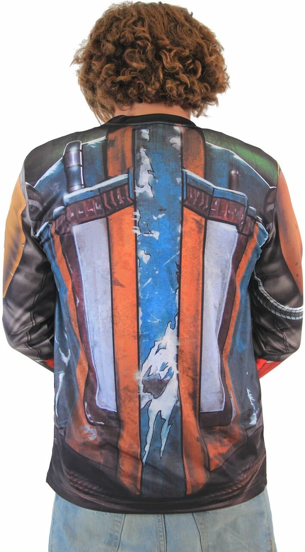 Mad Engine Boba Fett Sublimated Adult LONG SLEEVE Costume T-Shirt 4 Mad Engine Boba Fett Sublimated Adult LONG SLEEVE Costume T-Shirt