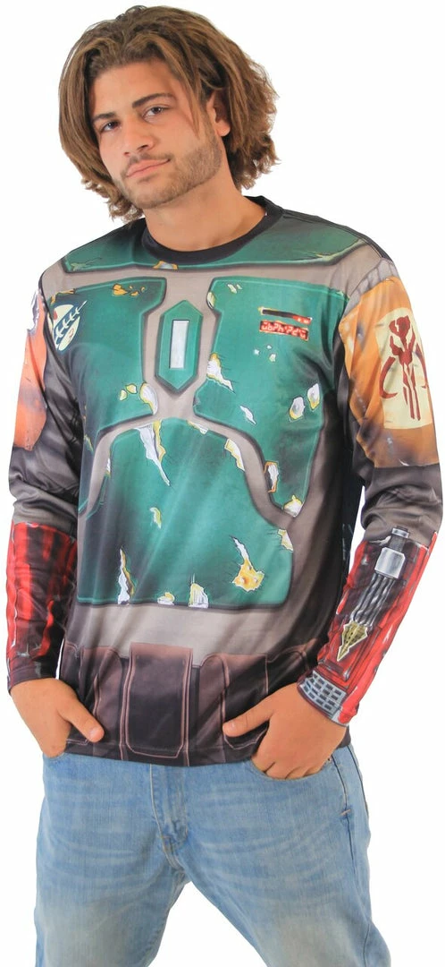 Mad Engine Boba Fett Sublimated Adult LONG SLEEVE Costume T-Shirt 3 Mad Engine Boba Fett Sublimated Adult LONG SLEEVE Costume T-Shirt