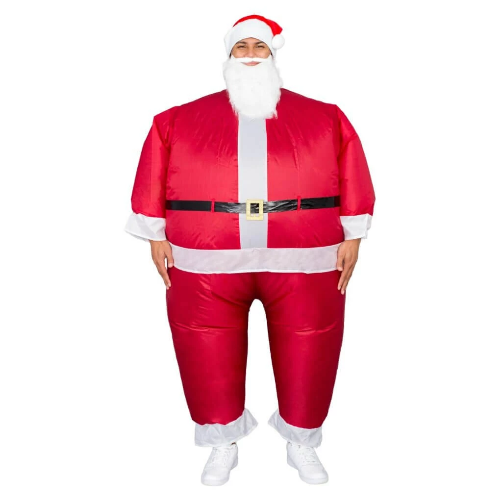Costume Agent Santa Claus Inflatable Chub Suit® Costume With Beard And Hat 3 Costume Agent Santa Claus Inflatable Chub Suit® Costume With Beard And Hat