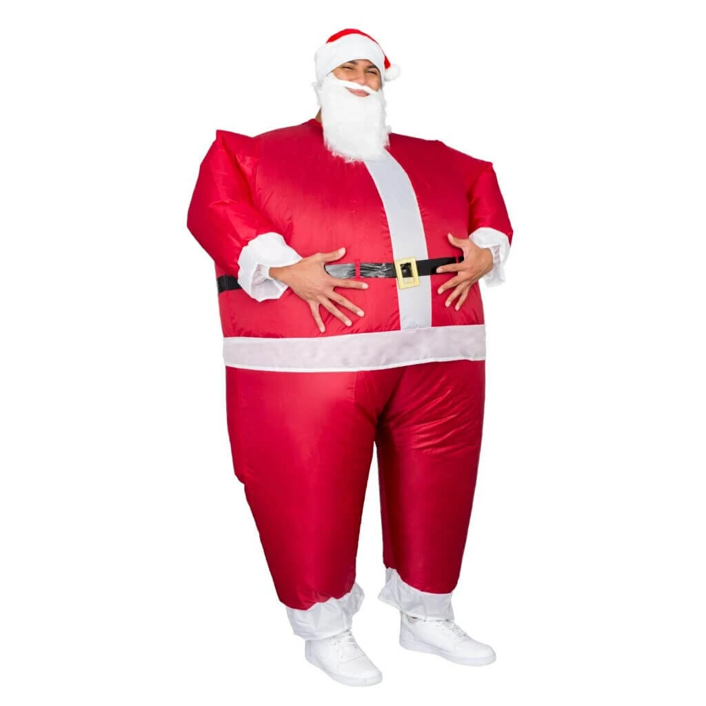 Costume Agent Santa Claus Inflatable Chub Suit® Costume With Beard And Hat 4 Costume Agent Santa Claus Inflatable Chub Suit® Costume With Beard And Hat