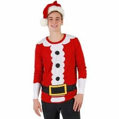 Costume Agent Ugly Christmas Sweater Santa Clause Sweater Costume Sweaters & Sweatshirts