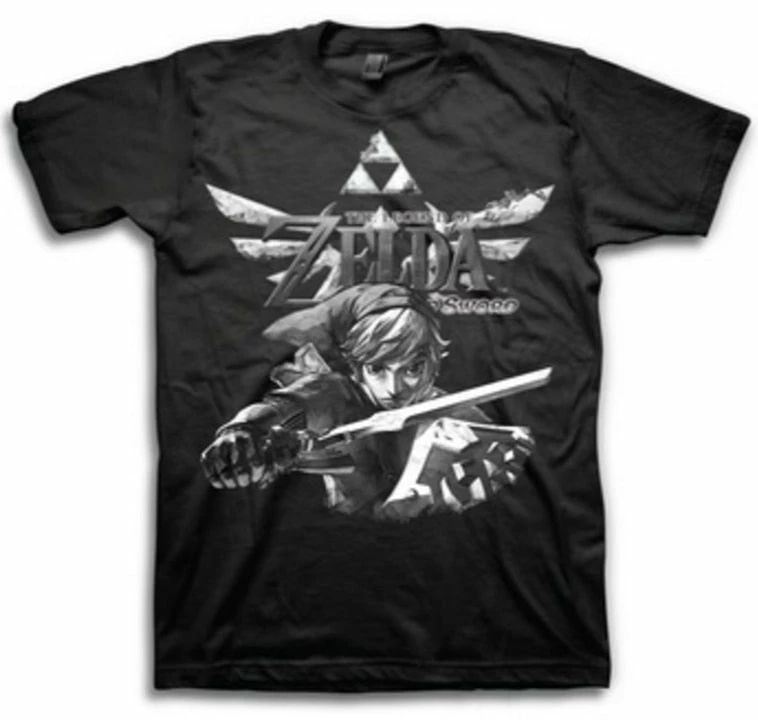 Fifth Sun Skyward Sword Action Triforce T-shirt GAMES