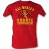 American Classics Action / Adventure Karate Kid All Valley Karate Championship Cobra Kai Adult Red T-Shirt 2 American Classics Action / Adventure Karate Kid All Valley Karate Championship Cobra Kai Adult Red T-Shirt