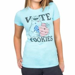 Mighty Fine Sesame Street Vote Cookies Cookie Monster T-Shirt