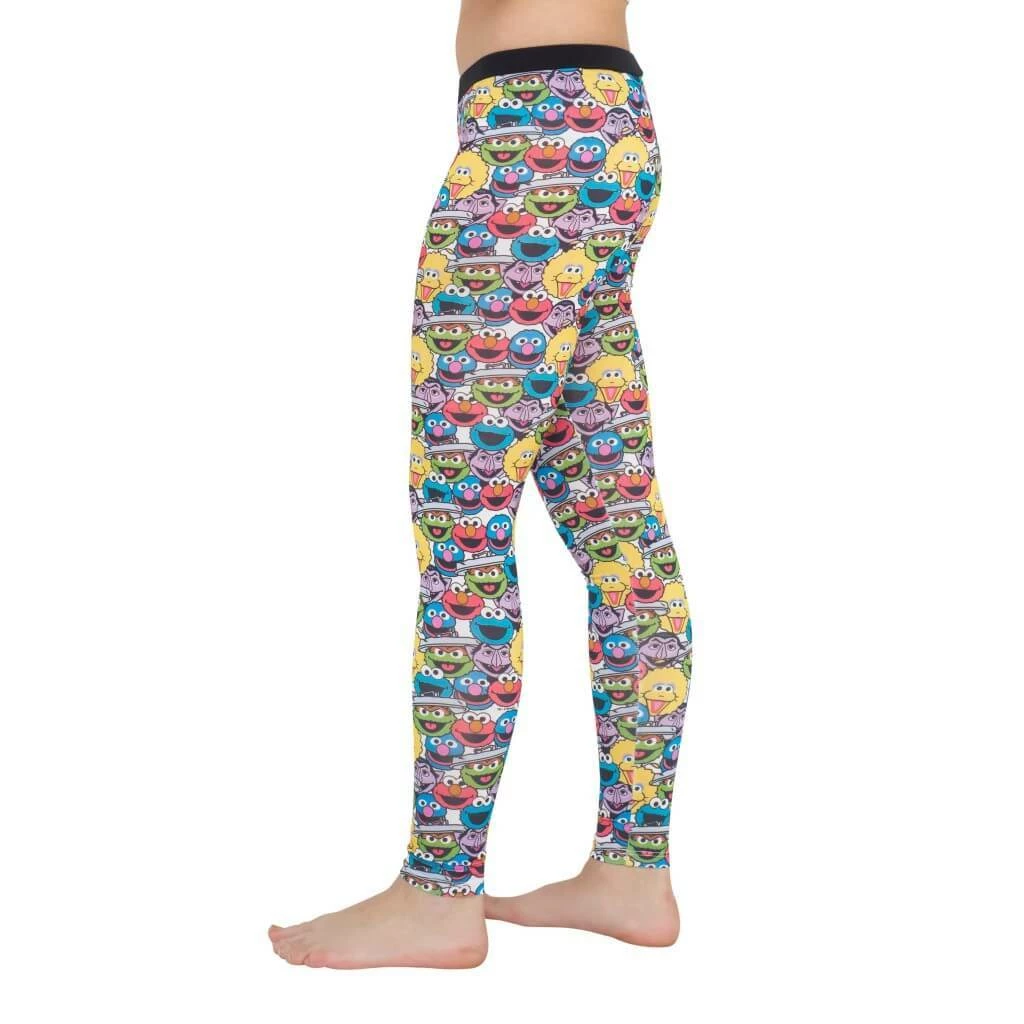 Mighty Fine Sesame Street Character Heads Leggings 4 Mighty Fine Sesame Street Character Heads Leggings