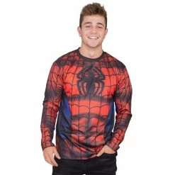 Mad Engine Spider-Man Sublimated Adult LONG SLEEVE Costume T-Shirt