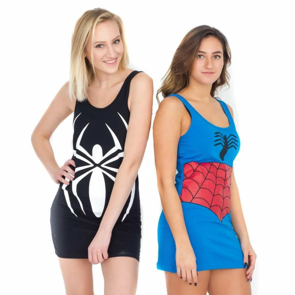 Signorelli Dresses / Leggings Spider-Man Costume Tunic Tank Dress 3 Signorelli Dresses / Leggings Spider-Man Costume Tunic Tank Dress