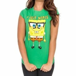 Mighty Fine Spongebob Squarepants I Love Nerds T-shirt Shirts / Tops