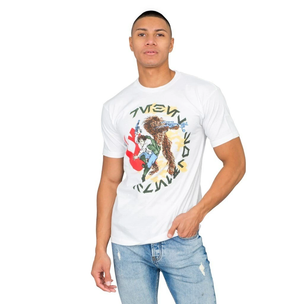 Mighty Fine Shirts / Tops Star Wars Japan Chewey Chewbacca Fighting T-Shirt 5 Mighty Fine Shirts / Tops Star Wars Japan Chewey Chewbacca Fighting T-Shirt