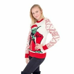 Junk Food Star Wars Jedi Yoda Dressed As Santa Ugly Christmas Sweater 9 Junk Food Star Wars Jedi Yoda Dressed As Santa Ugly Christmas Sweater