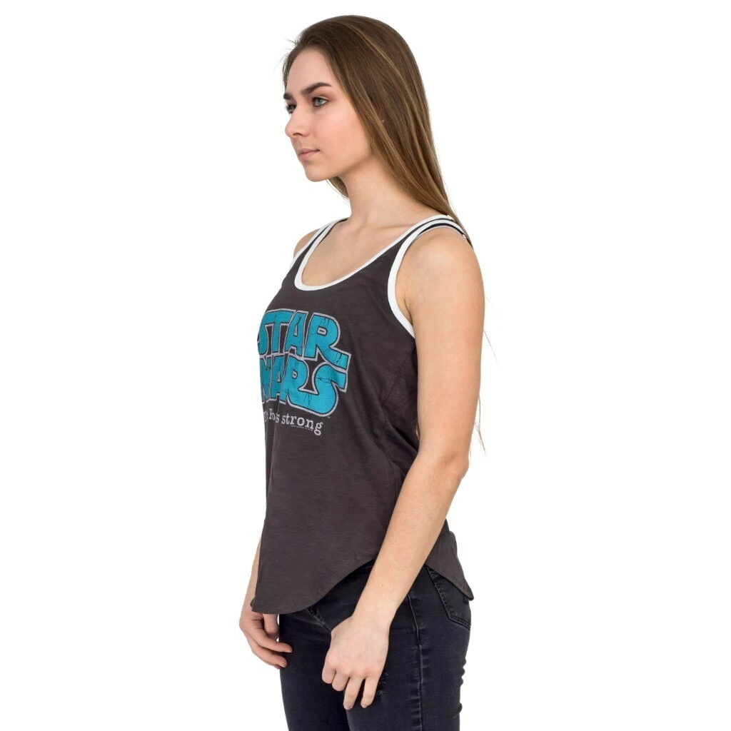Junk Food Tank Tops Star Wars The Force Is Strong Tank Top 6 Junk Food Tank Tops Star Wars The Force Is Strong Tank Top