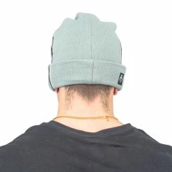 Concept One Star Wars Mandalorian Beanie Hat And Mask Helmet Grey