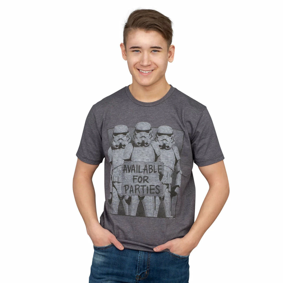 Junk Food Star Wars Stormtroopers Available For Parties Vintage Inspired T-Shirt